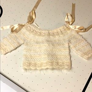 Handmade newborn top.